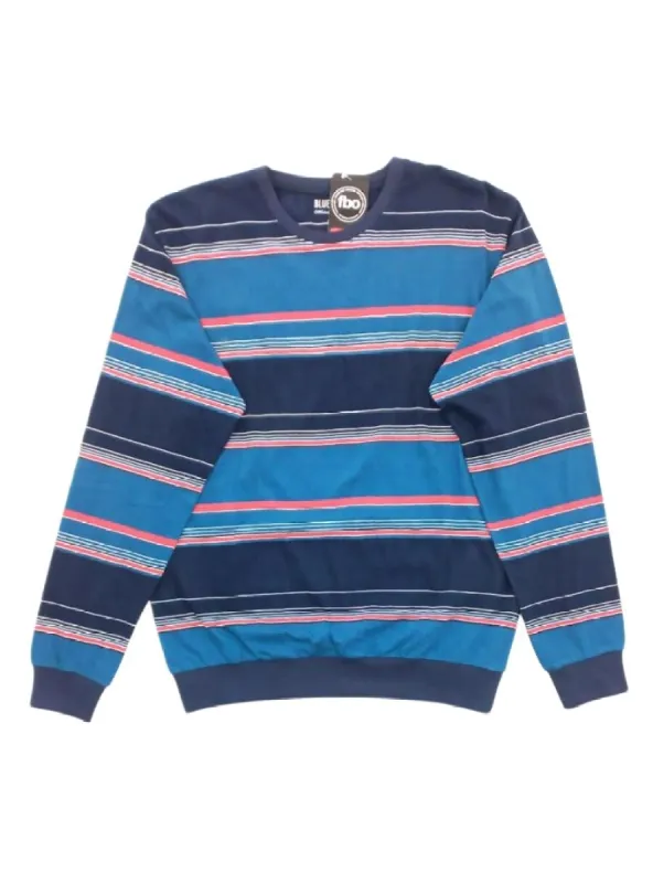 STRIPED LONG SLEEVE TOP sold by FBO