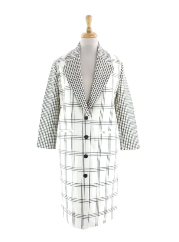 CHECKERED LONG LENGTH BLAZER sold by FBO