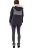 COMBO FUR HOODED PARKA JACKET sold by FBO