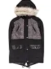 COMBO FUR HOODED PARKA JACKET sold by FBO
