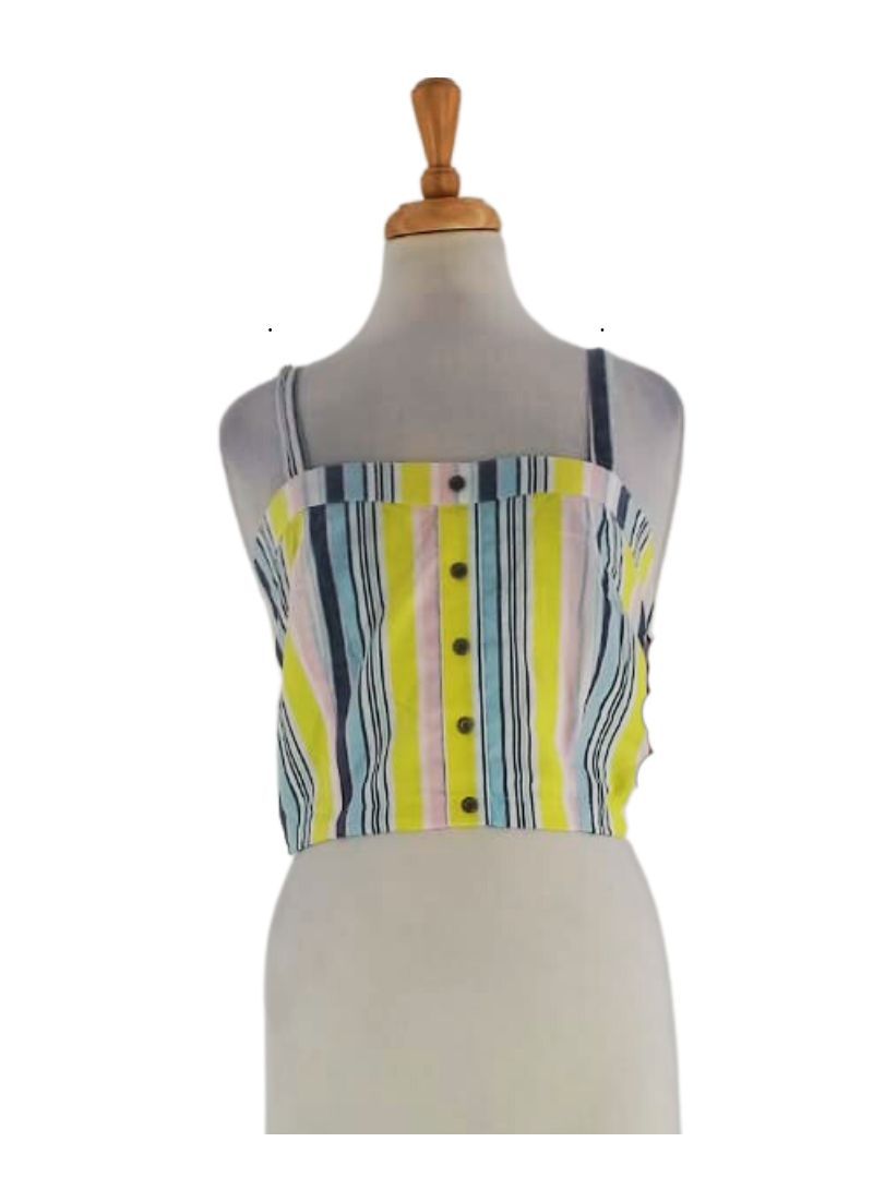 STRIPED CROP TOP sold by FBO
