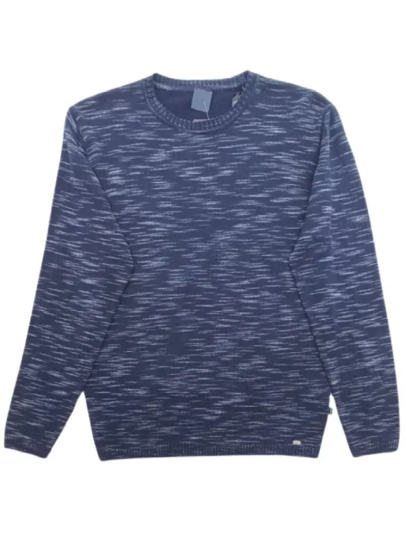 DETAILED CREW NECK KNIT PULLOVER sold by FBO