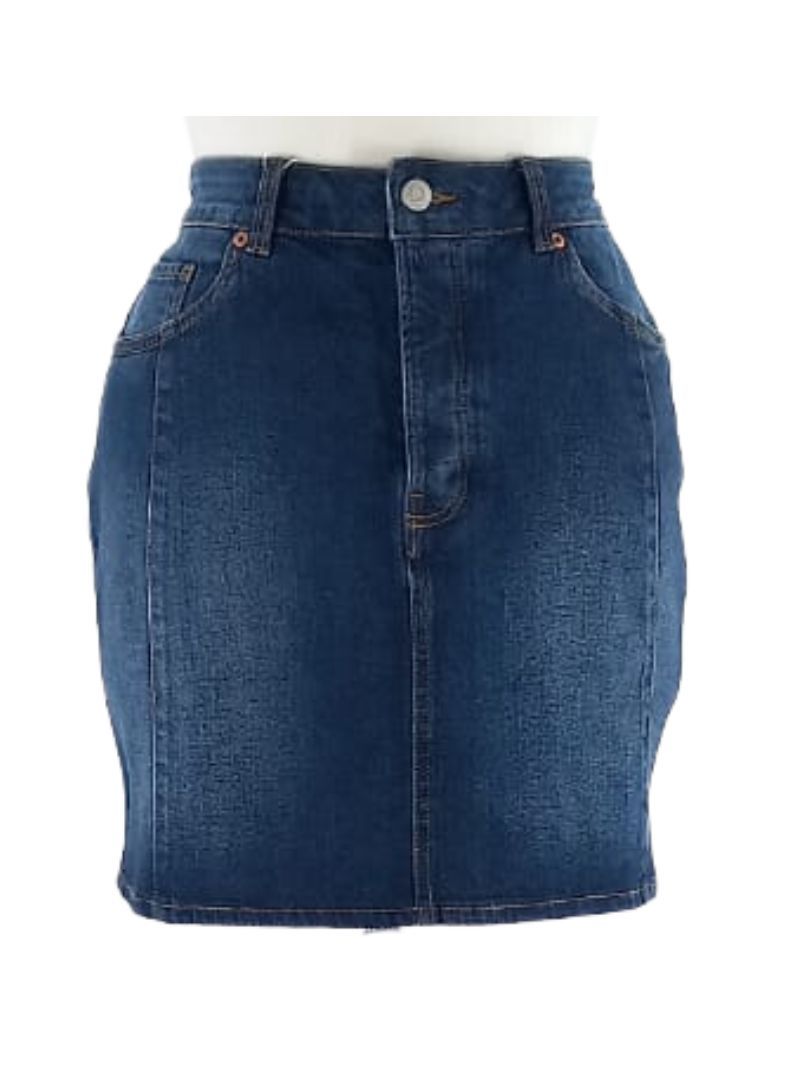 DENIM MINI SKIRT sold by FBO