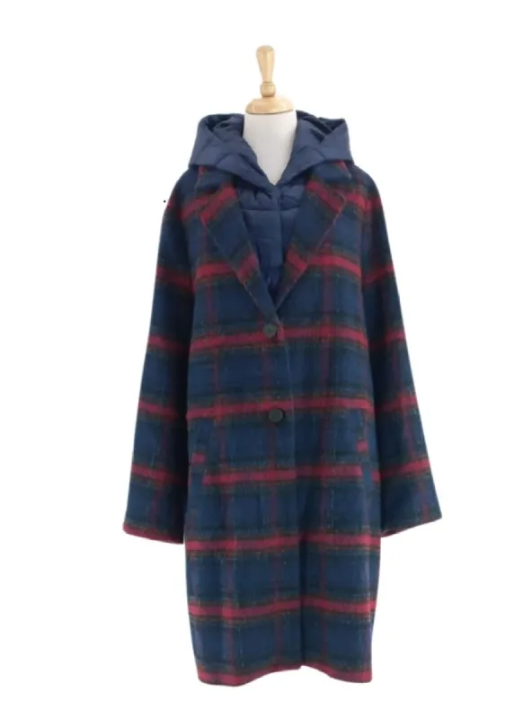 BUTTONED HOODED COAT sold by FBO