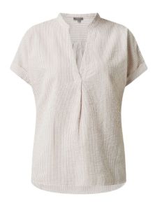 STRIPED LINEN BLOUSE sold by FBO