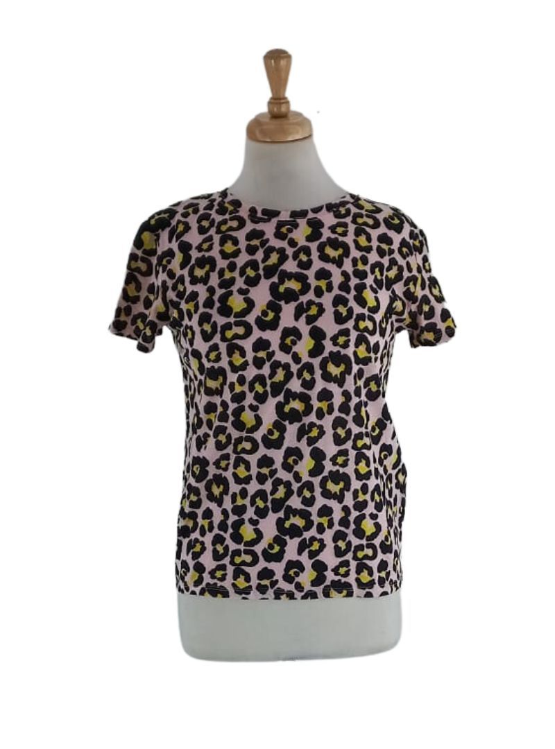 ANIMAL PRINT DETAILED TEE sold by FBO
