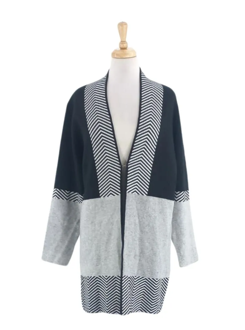 DETAILED PATTERNED KNIT CARDIGAN sold by FBO