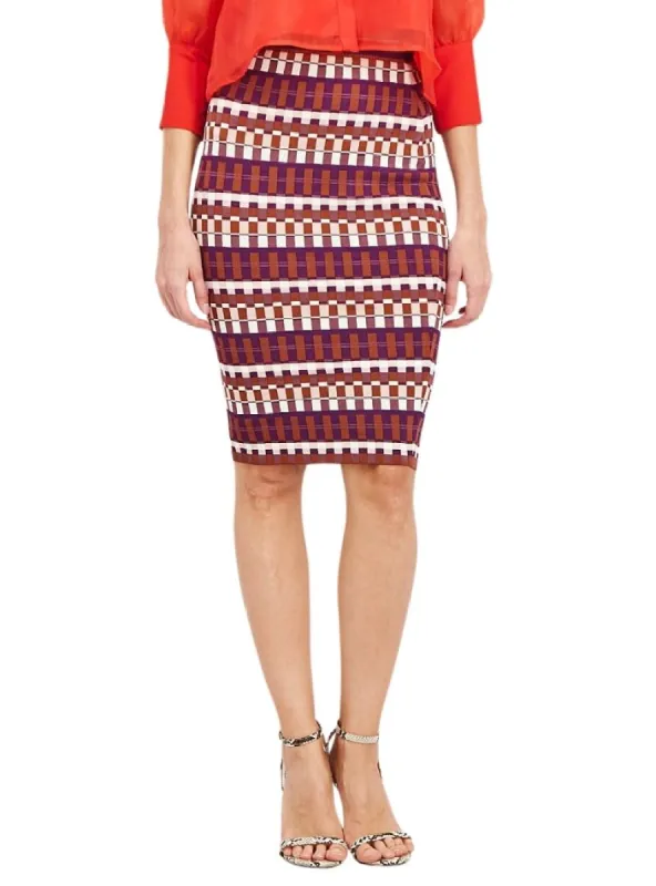 DETAILED PATTERNED SKIRT sold by FBO