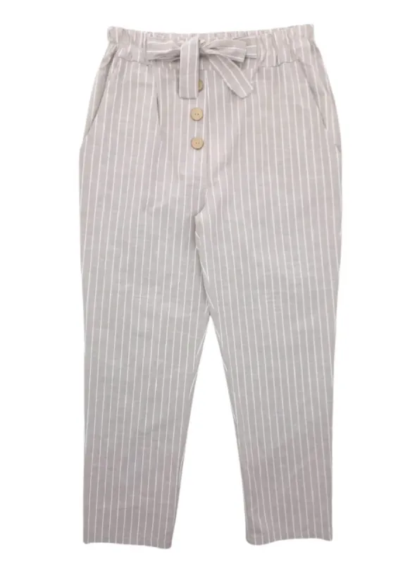 STRIPED LINEN FEEL TROUSER sold by FBO