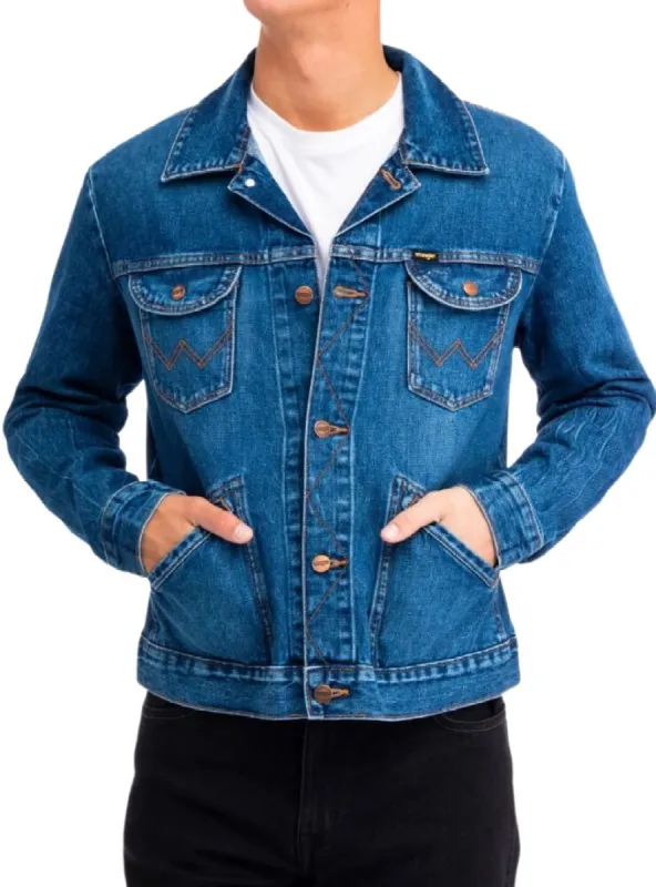 STITCH DETAILED DENIM JACKET sold by FBO