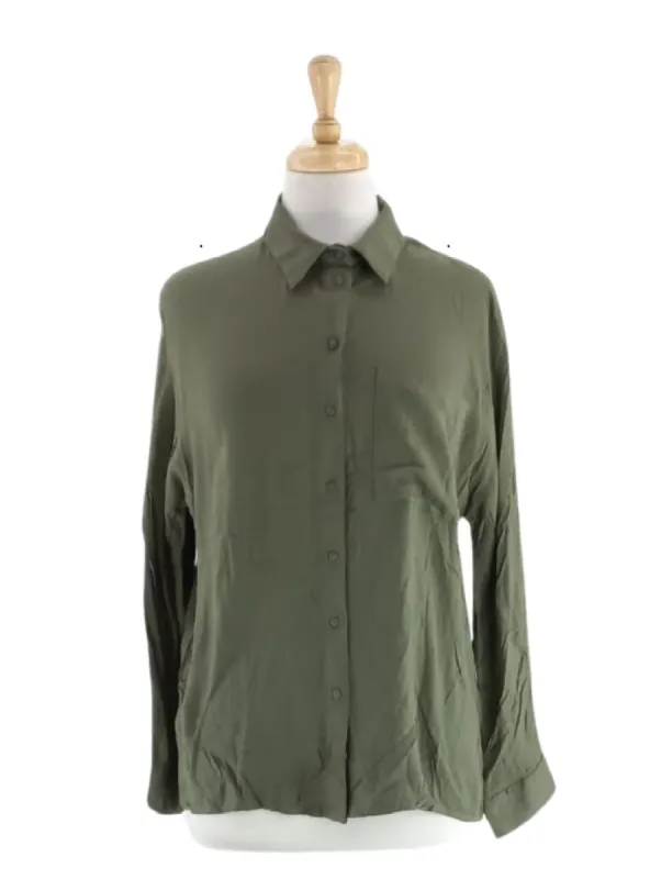 BASIC BUTTON UP BLOUSE sold by FBO
