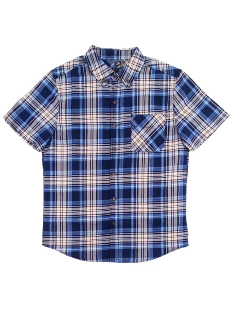 SHORT SLEEVE CHECKERD SHIRT sold by FBO