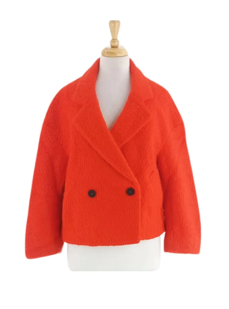 Buttoned Wool Coat sold by FBO