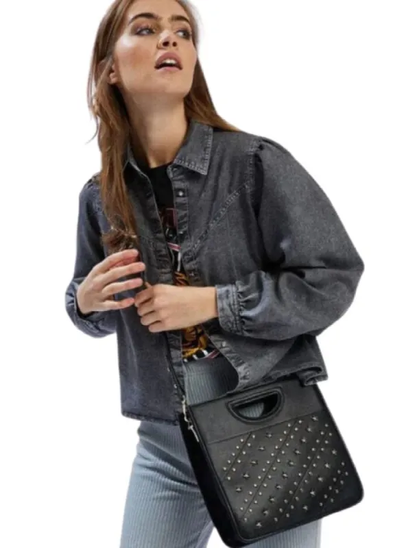 STUDDED DETAILED TOTE BAG sold by FBO