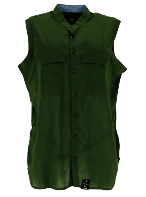 SLEEVELESS FRONT POCKET BLOUSE sold by FBO