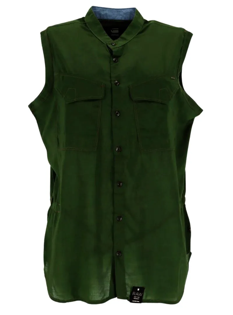 SLEEVELESS FRONT POCKET BLOUSE sold by FBO