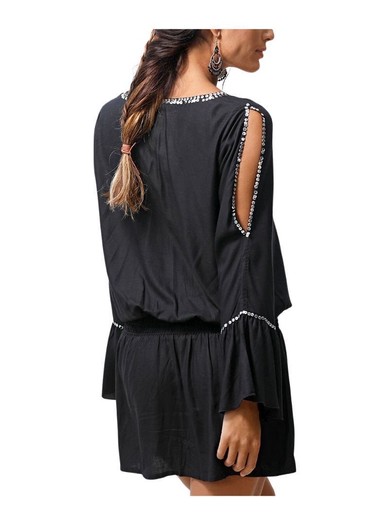 FLARE SLEEVE DAZZLED DRESS sold by FBO product image thumbnail 2