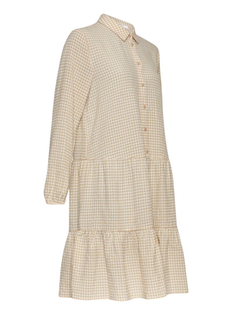 CHECKERD BUTTONED TIERED DRESS sold by FBO product image thumbnail 4