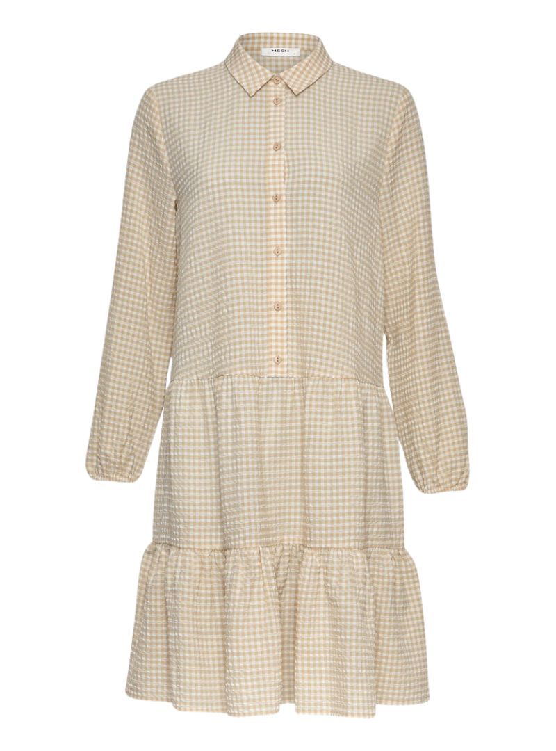 CHECKERD BUTTONED TIERED DRESS sold by FBO product image thumbnail 2
