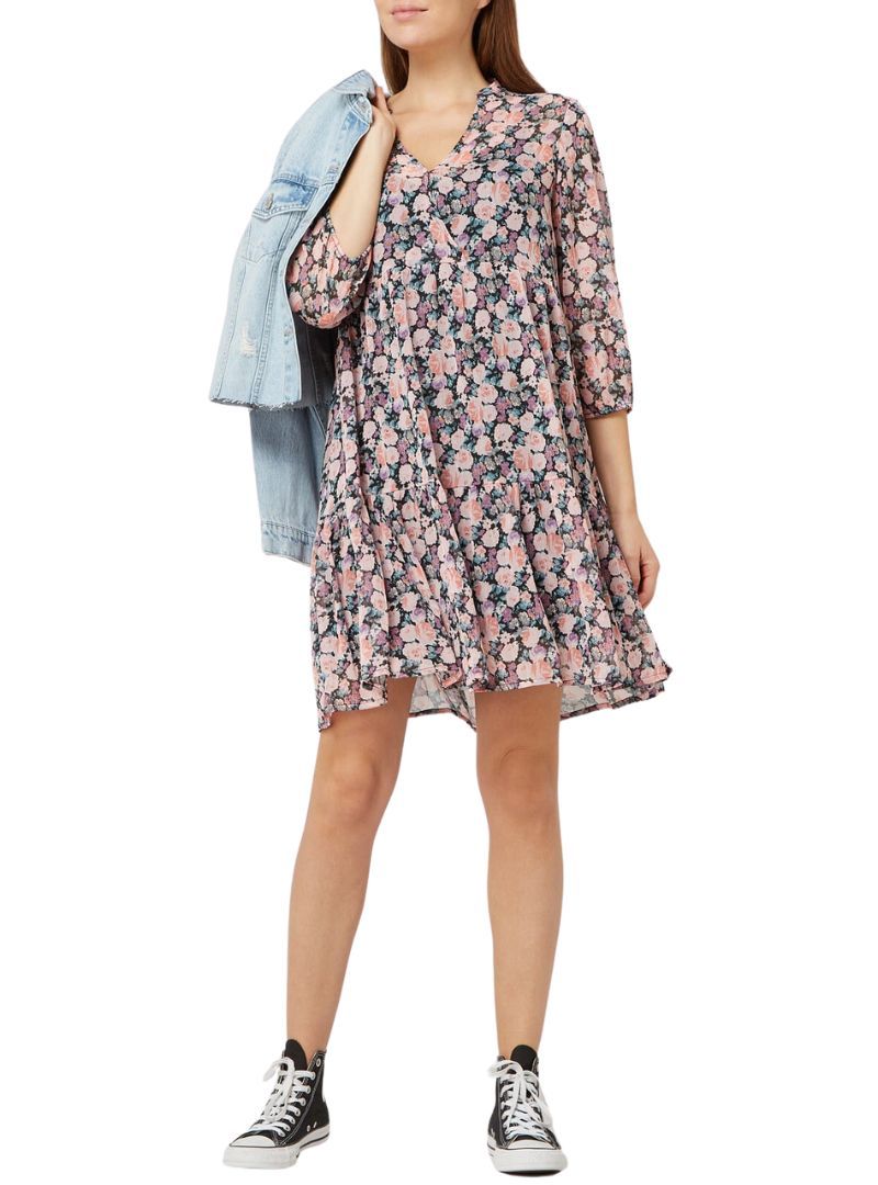 FLORAL DETAILED TIERED DRESS sold by FBO