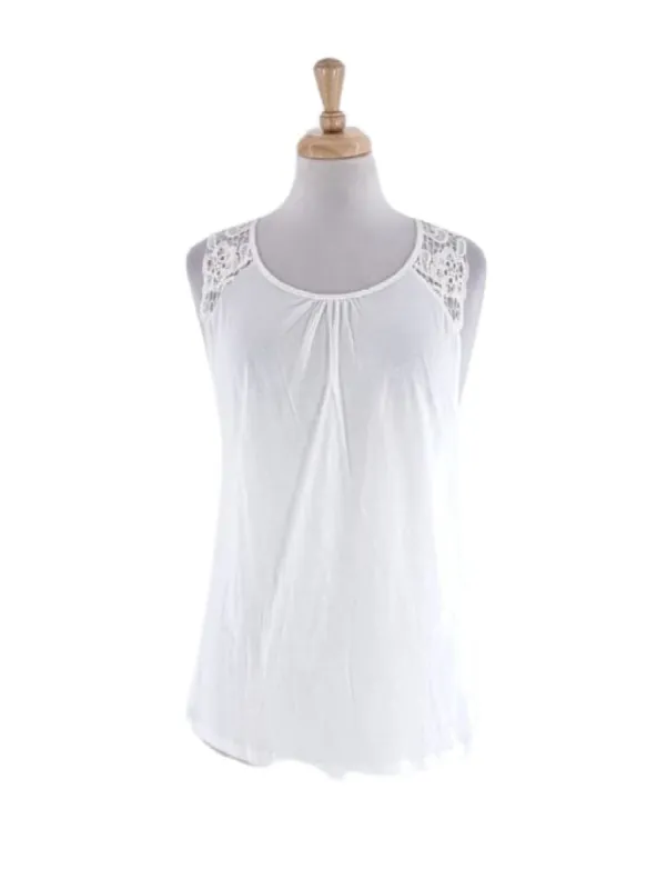 BASIC KNIT DETAILED TANK TOP sold by FBO