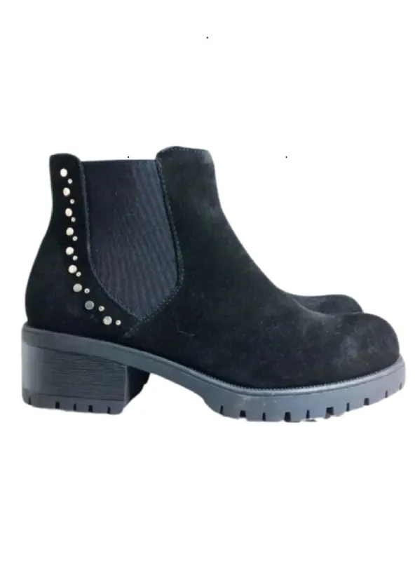 STUDDED DETAIL ANKLE BOOTS sold by FBO