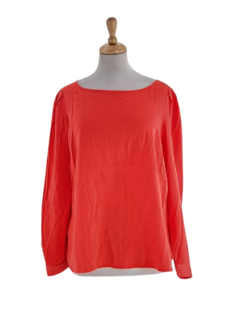 SILK FEEL PUFF SLEEVE BLOUSE sold by FBO