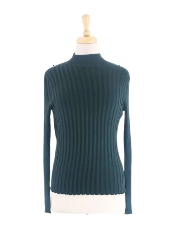 RIBBED TURTLENECK PULLOVER sold by FBO