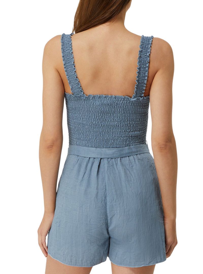 RUFFLED TOP LINEN JUMPSUIT sold by FBO product image thumbnail 4