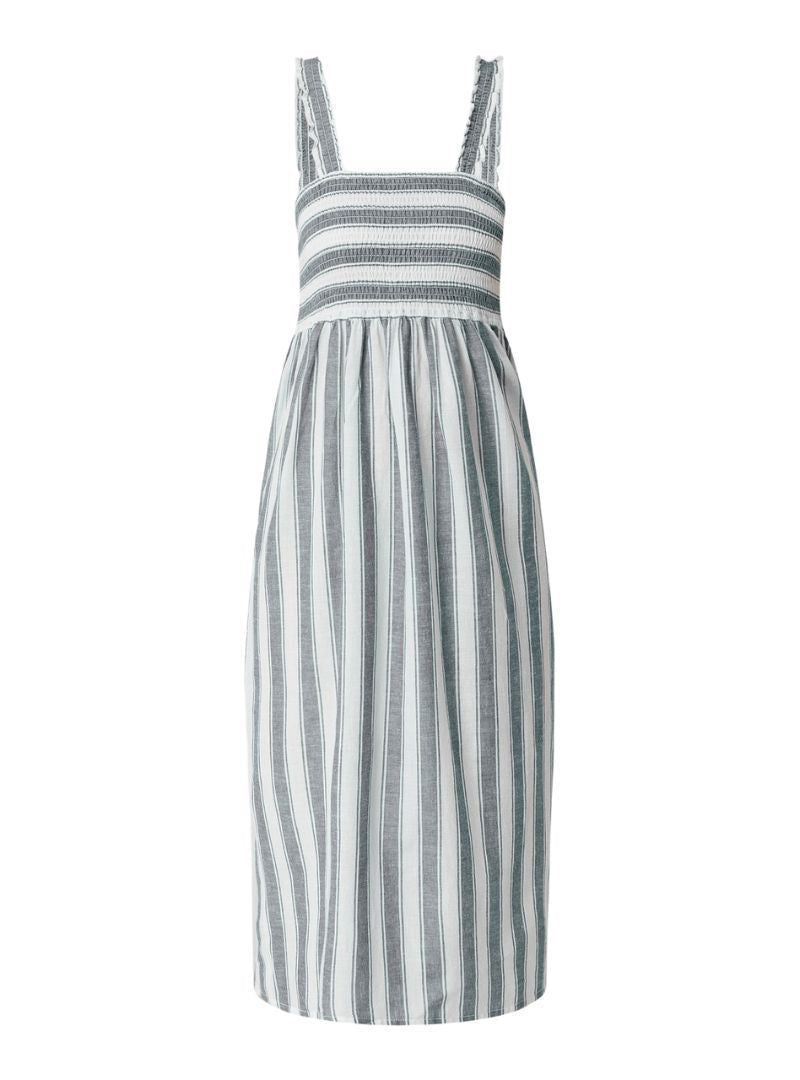 RUFFLED DETAILED STRIPED DRESS sold by FBO product image thumbnail 4