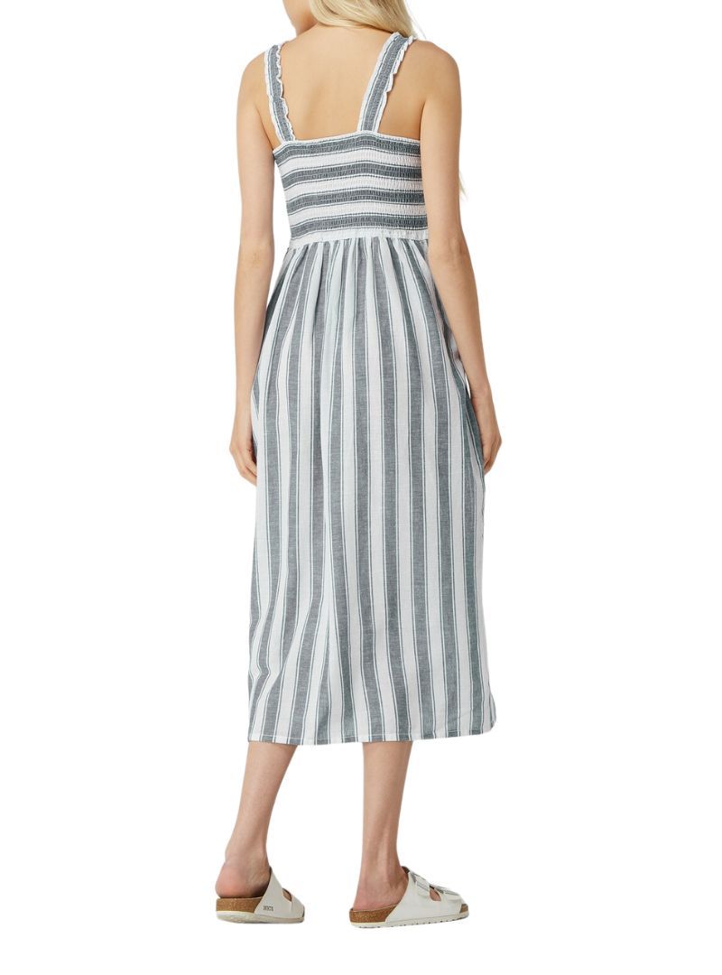 RUFFLED DETAILED STRIPED DRESS sold by FBO product image thumbnail 3