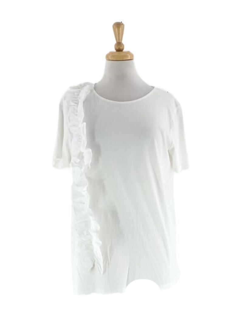 RUFFLE DETAIL TOP sold by FBO