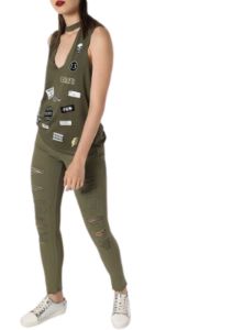 DETAILED PRINTED CUT OUT TANK TOP sold by FBO
