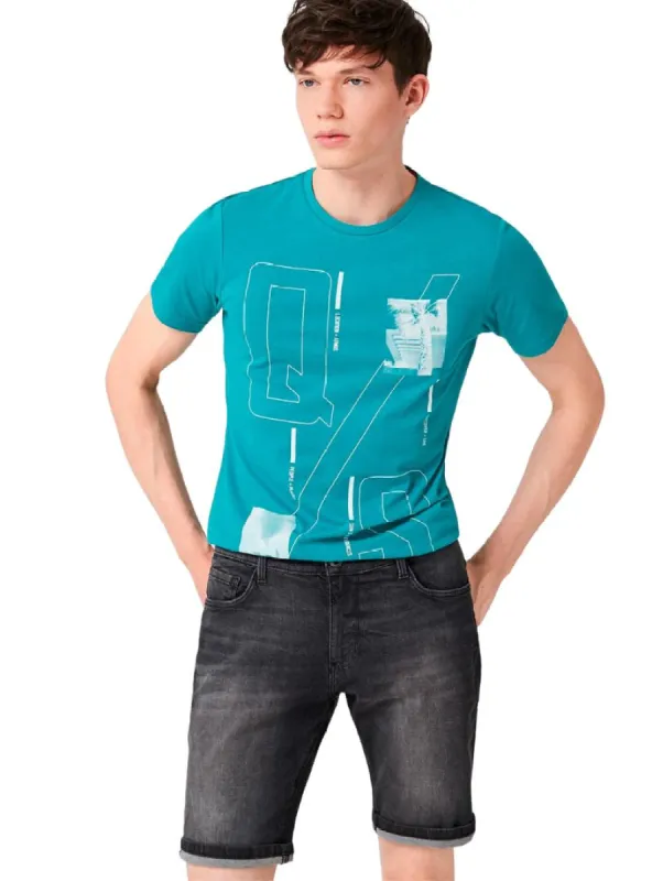 REGULAR FIT MEDIUM RISE DENIM SHORTS sold by FBO