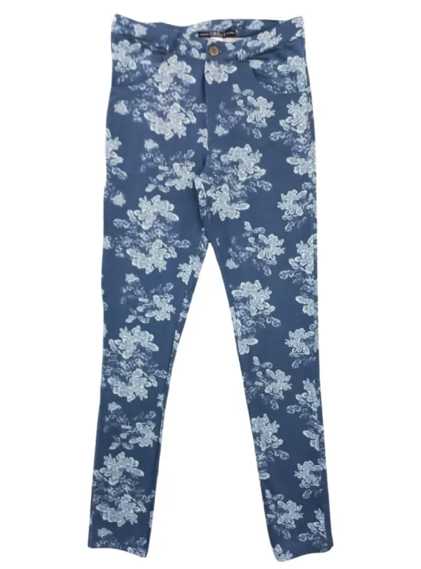 FLORAL SKINNY FIT PANT sold by FBO