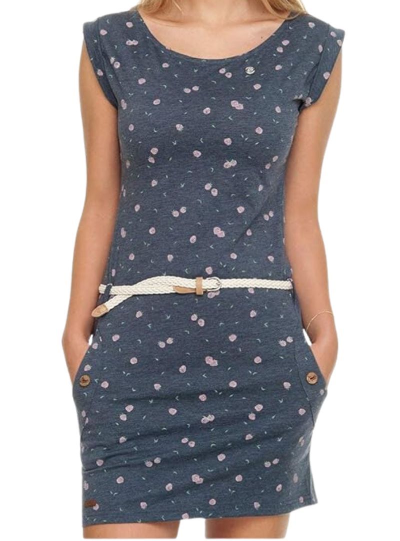 DETAILED PRINTED SLEEVELESS DRESS sold by FBO