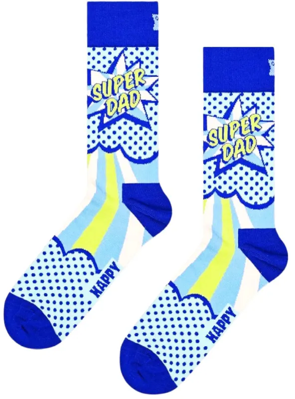 SUPER DAD COLORED SOCKS sold by FBO