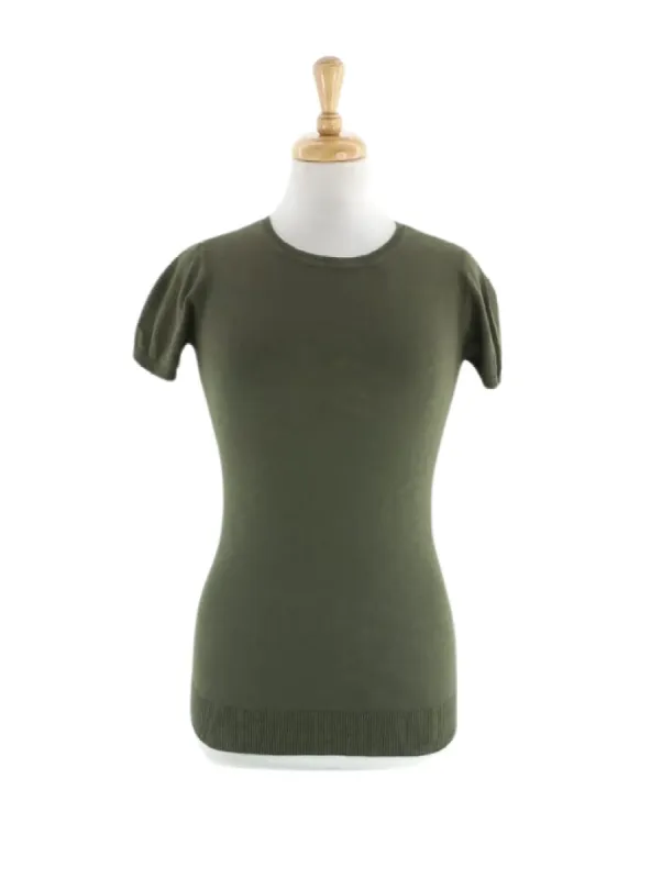PUFF SLEEVE KNIT TOP sold by FBO