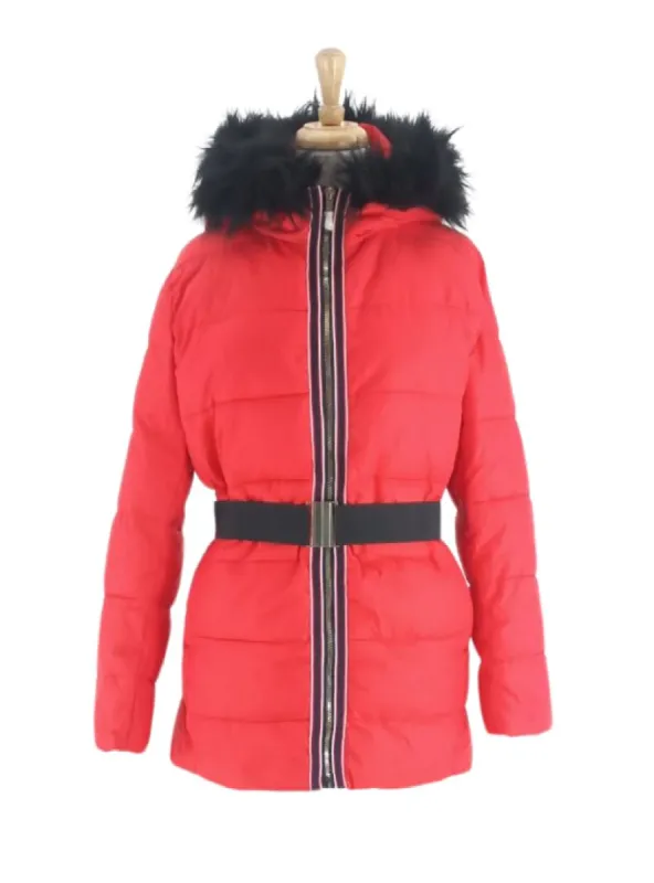 FUR HOODED PUFFER PARKA JACKET sold by FBO
