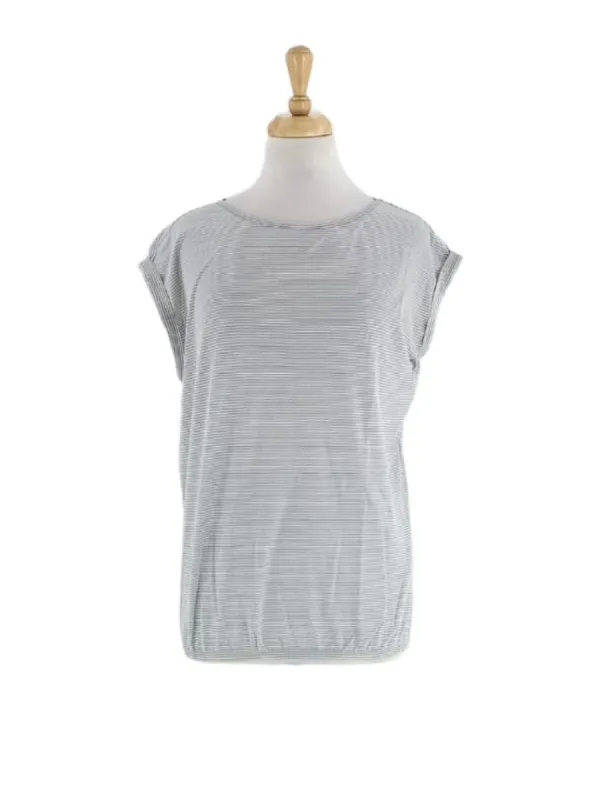 STRIPED DETAILED TEE sold by FBO