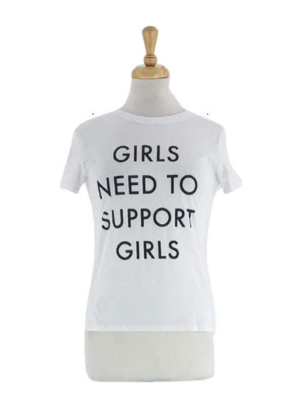 BASIC PRINT TSHIRT "GIRLS NEED TO SUPPORT GIRLS" sold by FBO