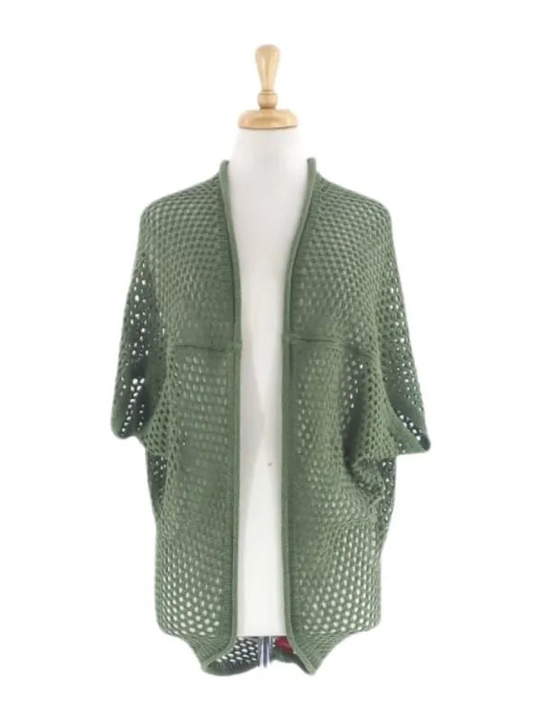 DETAILED SLEEVELESS KNIT CARDIGAN sold by FBO