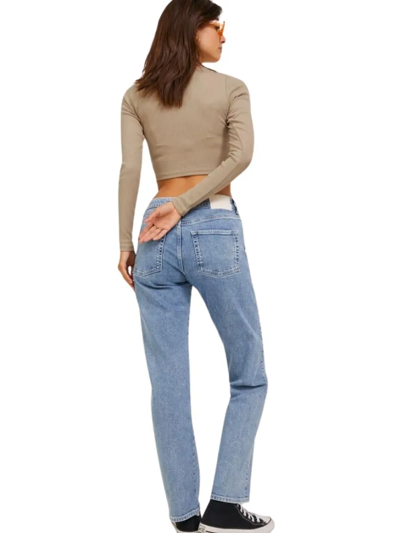 LONG SLEEVE RIBBED CROPPED TEE sold by FBO product image thumbnail 2