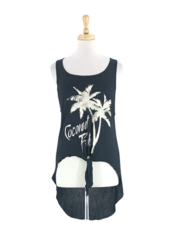 DETAILED PRINT SLEEVELESS TSHIRT sold by FBO