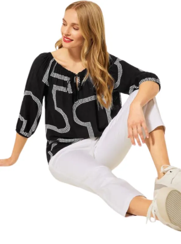 PATTERN DETAILED BLOUSE sold by FBO