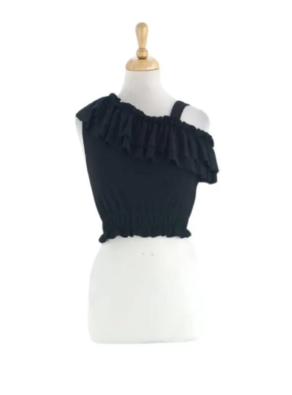 FRILL DETAILED CROPPED TOP sold by FBO