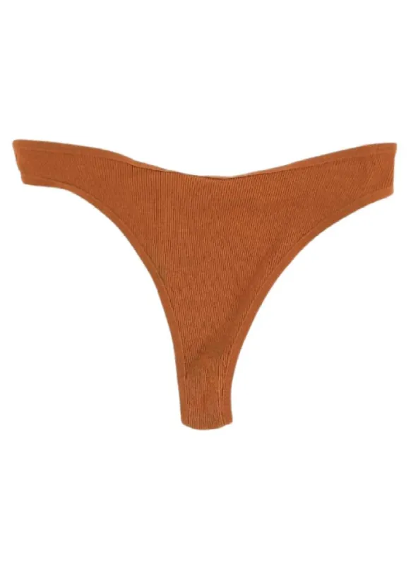 BASIC KNIT SEAMLESS THONG sold by FBO