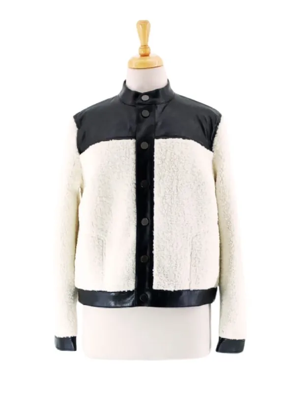 TWO TONE FRONT BUTTTON JACKET sold by FBO