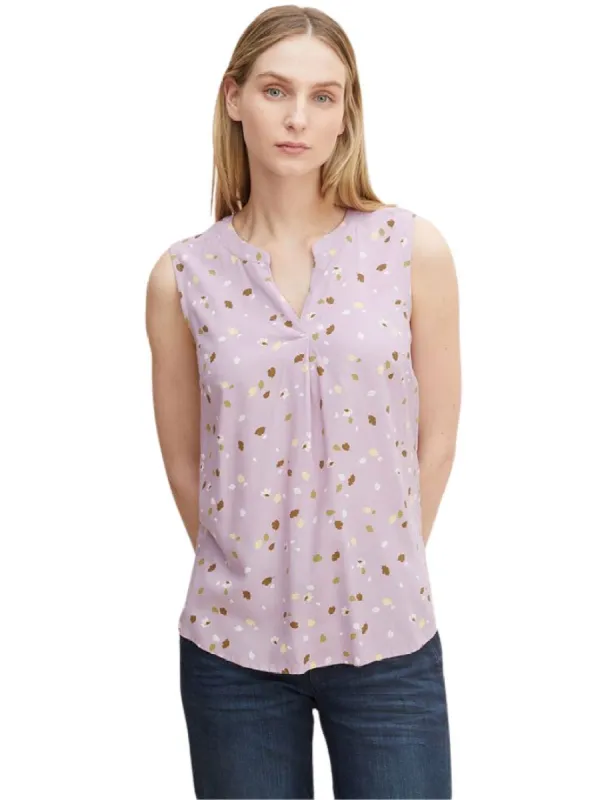 LEAF PRINTED DETAILED BLOUSE sold by FBO