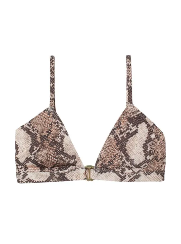 ANIMAL PRINT DETAILED BIKINI TOP sold by FBO